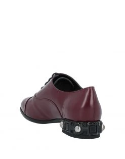 BALDININI Laced Shoes For Women Maroon -BALDININI store online unnamed file 1038